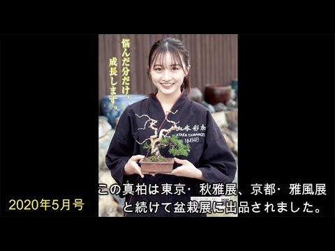 NMB48・山本彩加の挑戦「進め！＃盆栽女子」2021年4月号（3.4発売