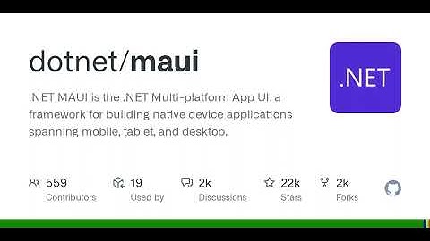 GitHub - dotnet/maui: .NET MAUI is the .NET Multi-platform App UI, a framework for building nativ...