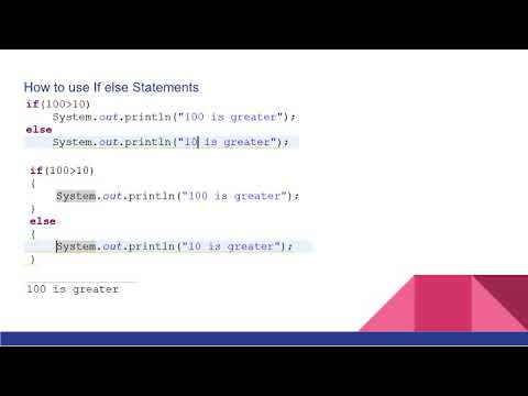 Java : Decision making statements with programs and output