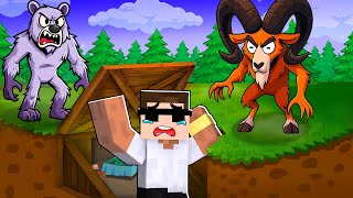 We Made a Bunker to Survive 99 Nights in Forest.. screenshot 5