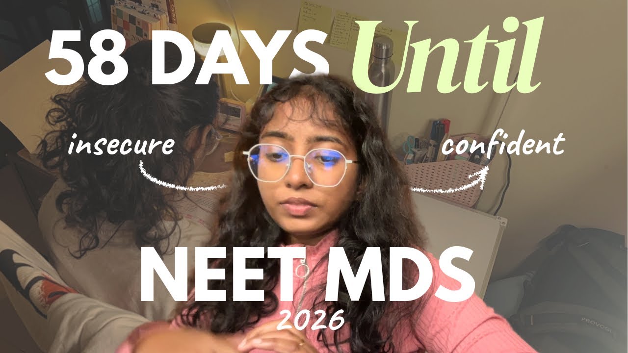 58 Days to Save My NEET MDS 2026 Rank 📉 From Insecure to Confident | Tamil Study Vlog | rchive vlogs