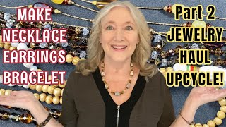 DIY Make UPCYCLED Jewelry NECKLACE Bracelet EARRINGS ❤️ Jewellery Making