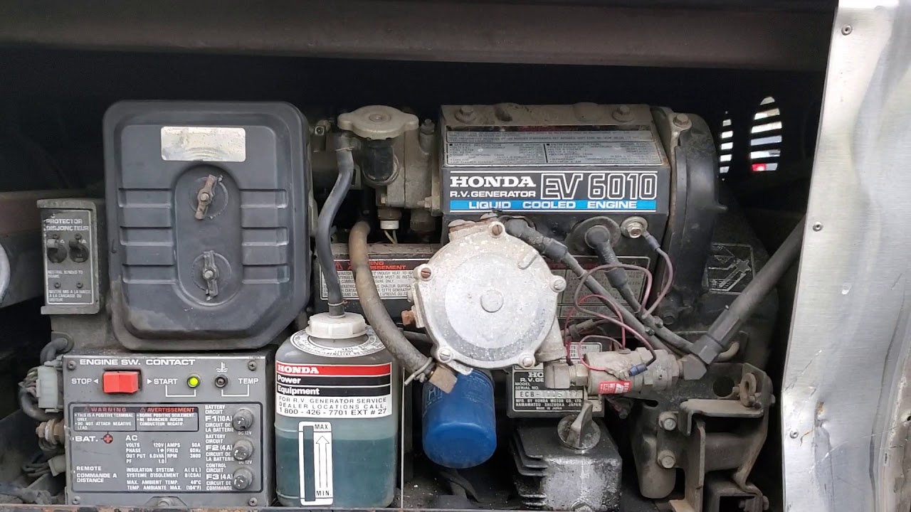 mælk holdall Dårligt humør Honda EV 6010 RV Propane Generator 4 SALE - YouTube