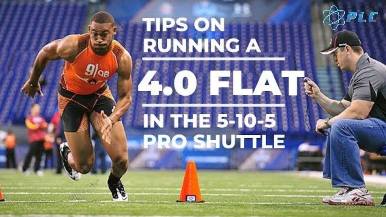 Pro Agility Drill Warm Up for Football Players at the NFL Combine