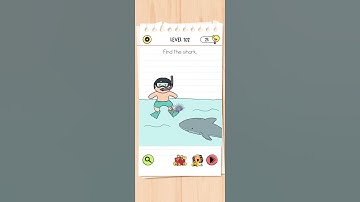 Find the shark. brain test all star IQ level 102 solutions