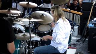 Nicko McBrain peforming Wasted Years live @ Rock N Roll Ribs - 4/15/2011