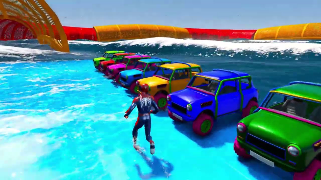 الرجل العنكبوت انقاذ باتمان Spider-Man Rescue batman vs iron man vs venom funny Game GTA 5 superhero