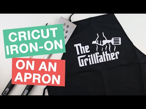 Comment utiliser le transfert de chaleur de vinyle (Cricut fer-On) sur un tablier