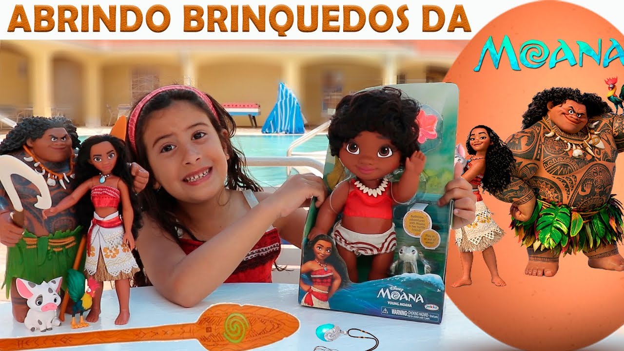 ABRINDO BRINQUEDOS DA FROZEN E DA MOANA JUNTOS !!! 