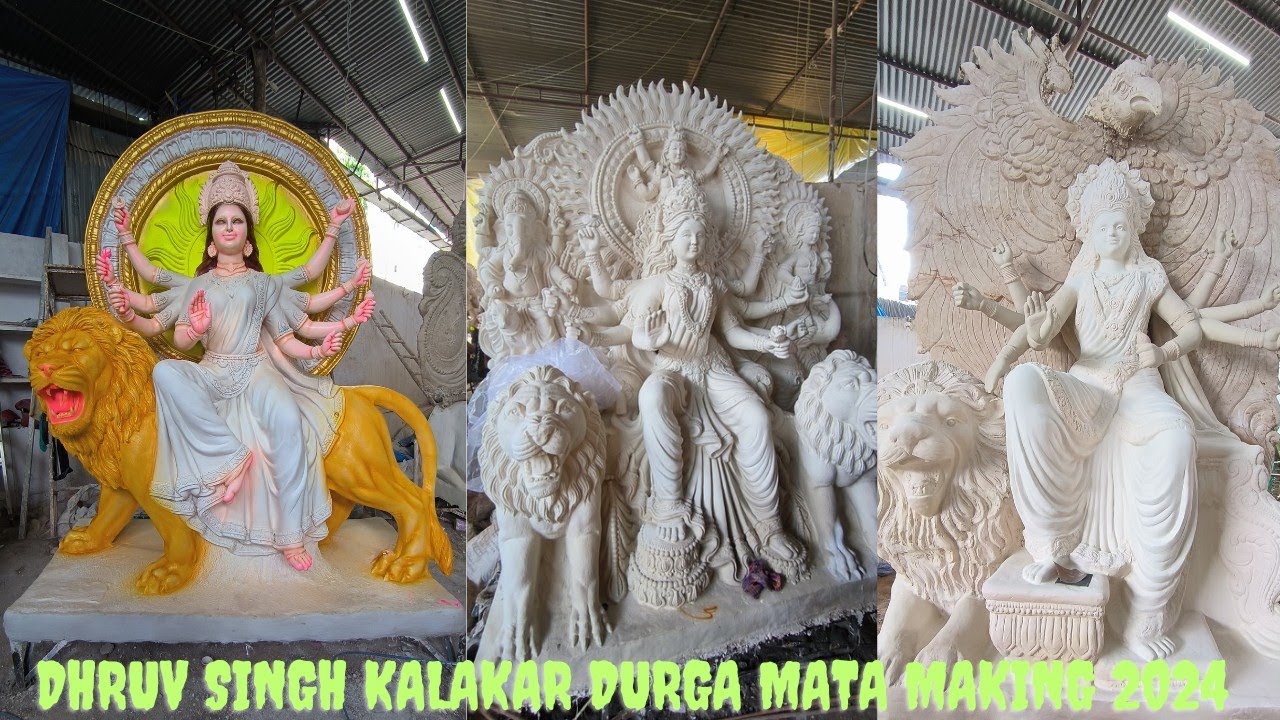 #Dhruv Singh Kalakar Durga Mata Making2024 | Dhoolpet Durga Mata Bookings Started | Durgamata Making