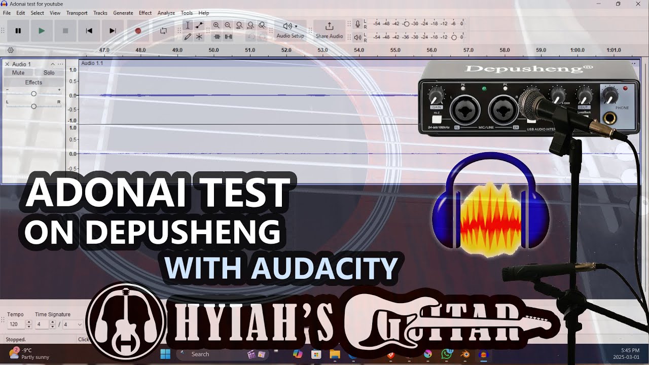 Audio Interface test with Adonai | Depusheng audio interface with ...