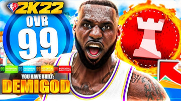 BEST LEBRON JAMES BUILD 2K22 CURRENT GEN / BEST POINT FORWARD BUILD 2K22 !!!