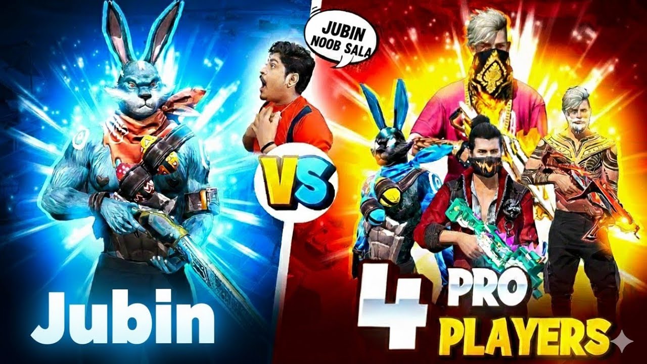 Noob samajh kar galti kar di 😎 | Jubin vs 4 Pro Players Full Revenge