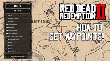 How to Use WAYPOINTS / Red Dead Redemption 2