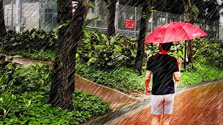 A Beautiful Rain Walk in The Lush Rainforests of Nostalgic Singapore : Rail Corridor : Rain ASMR by Ambient Walking 371 views 3 weeks ago 13 minutes, 22 seconds