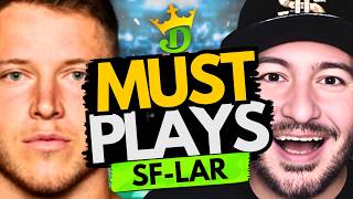 NFL DFS Niners-Rams MUST PLAYS (DraftKings Highest ROI Lineups!) | NFL DFS Picks