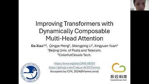[EfficientML] Da Xiao - Improving Transformers with Dynamically Composable Multi-Head Attention