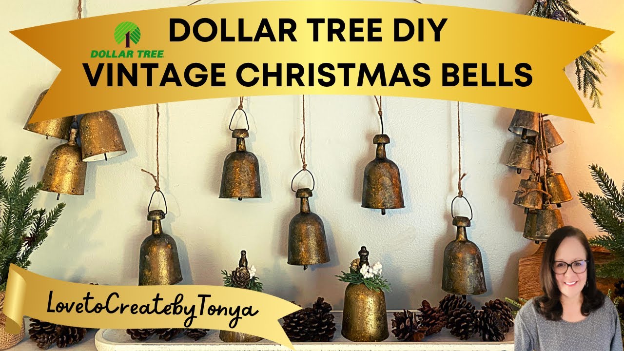 Dollar Tree DIY-Vintage Christmas Bells 