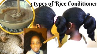 Omg, the Results will Shock you! 3 Types of Rice Conditioners that No damaged Hair can Resist.