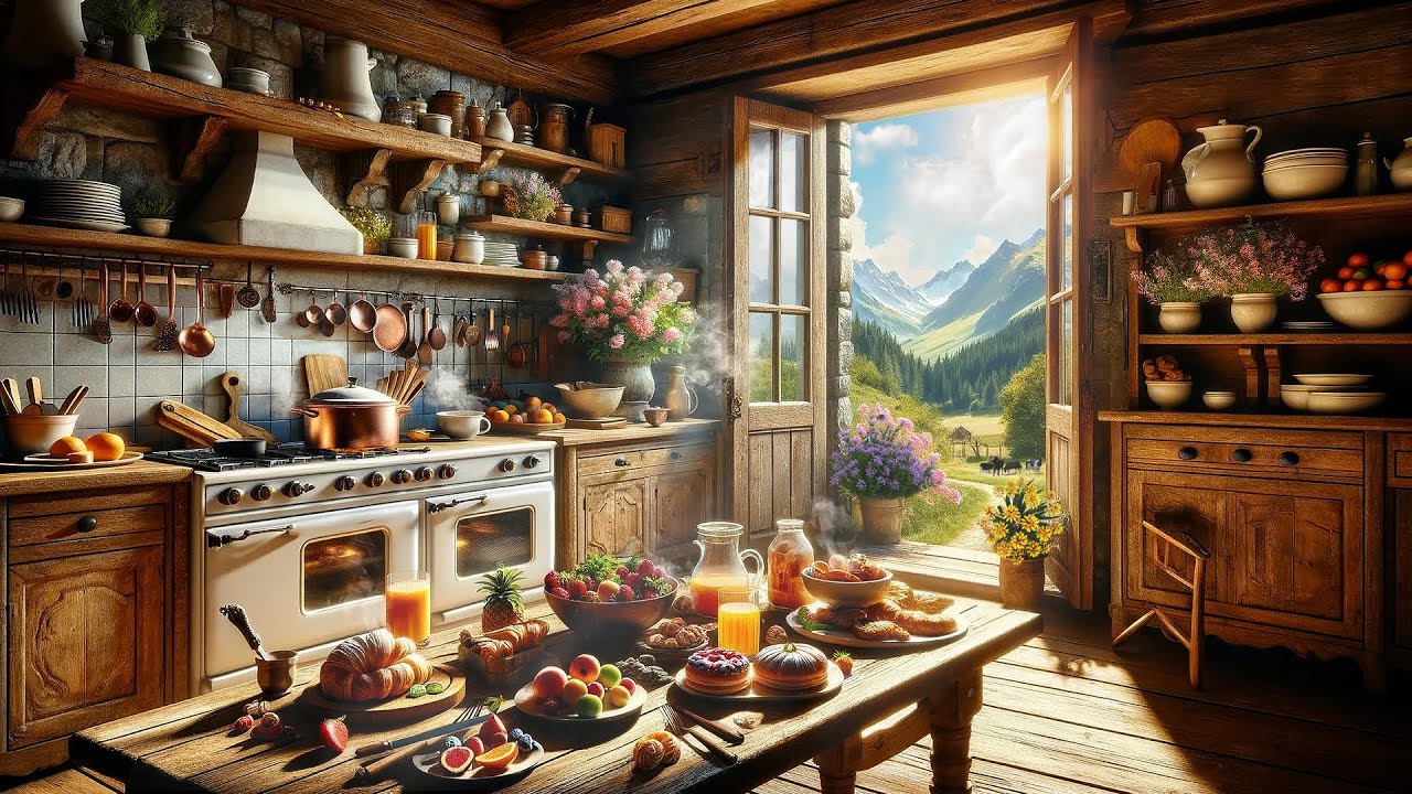 🌻 Early Summer Kitchen Vibes | Countryside Cooking in Rustic Morning Vibes