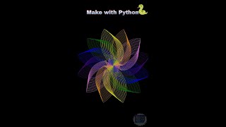 Python Graphics Colourful Flower 3D P-Techroom