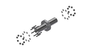 Animation of Flange Bolted Joints Assembly