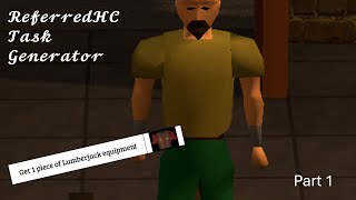 My Ironman Journey Begins - OSRS Task Generator Part 1