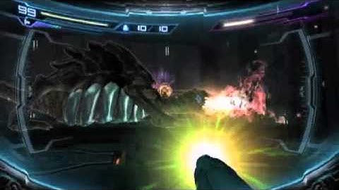 Metroid Other M - Queen Metroid Boss Battle (Hard Mode)