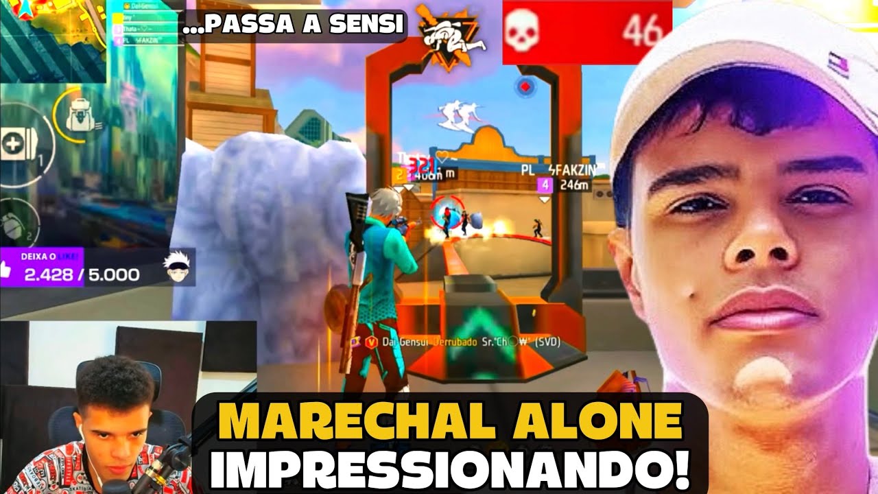 MARECHAL DEIXOU OS ALEATORIOS IMPRESSIONADO COM A SUA SENSI NA RANK! FREE FIRE - MARECHAL HIGHLIGHTS