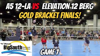 Big South 2024 National Qualifier - A5 12-LA vs Elevation 12 Berg Gold Bracket Finals - Game 7