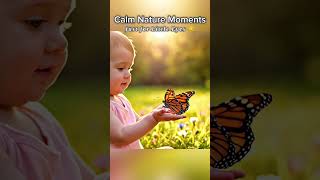 Soft Butterfly Moment 🦋 | Calm Sensory Nature Video for Babies #sensoryshorts  #babyshorts  #shorts