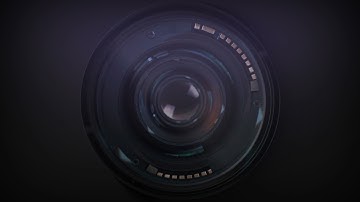 After Effects photography camera lens logo animation intro template (no software needed)