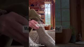 Magic Heel Socks, Baby!! Easiest Sock Heel to Knit Ever #shorts