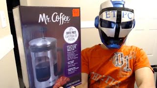 Mr Coffee 30 Oz Coffee Press Unboxing Demonstration And Review