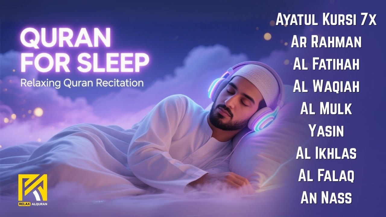Soul Soothing Quran Before Bed ✦ Ayatul Kursi, Yasin, Ar Rahman, Al Waqiah