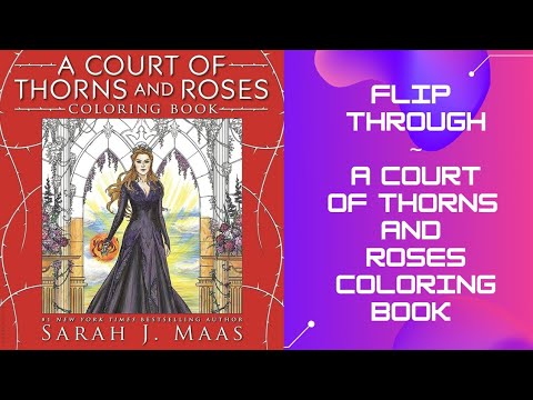 𝓐𝓒𝓞𝓣𝓐𝓡 Coloring Book: A Court Of Thorns And Roses Coloring