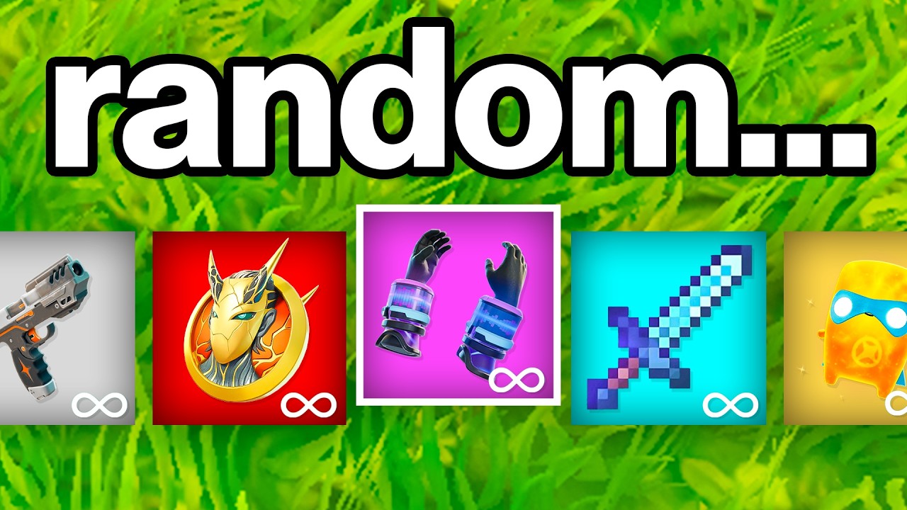 Fortnite But Everything Gives You RANDOM Items! - YouTube