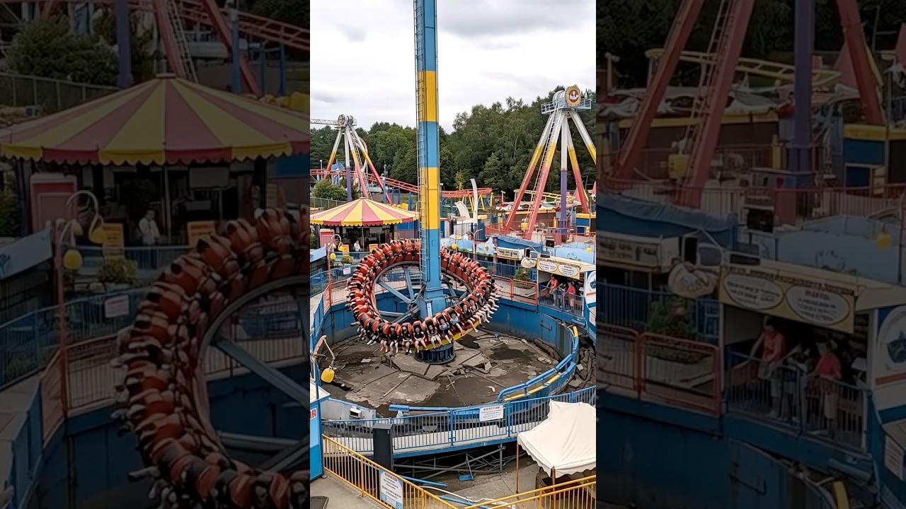 Amusement Park Ride Disaster, Malfunction Leads to Collapse! 