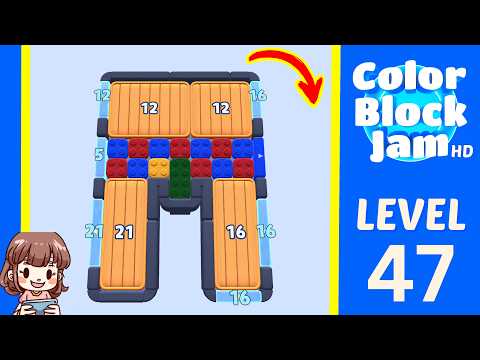 Color Block Jam Level 47 Solution Walkthrough