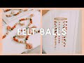 FELT BALL HOME DECOR DIYS! (tassel garland, baby mobile, rainbow wall hanging)