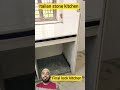 italian Stone kitchen Setup 🔥 | Wooden Doors inotech || #shorts #viral