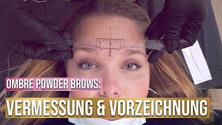 Ombre Powder Brows - Vermessung & Vorzeichnung | TUTORIAL | Permanent Make-Up screenshot 5