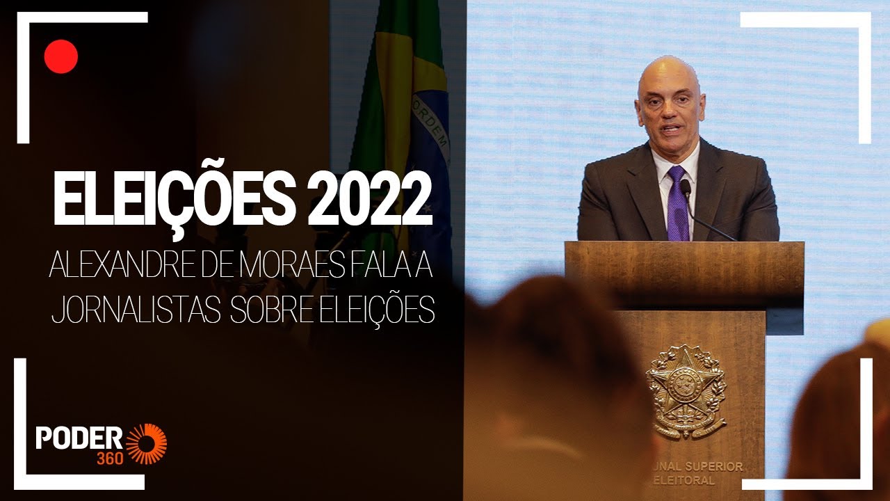 Ao vivo: Moraes fala a jornalistas sobre eleições