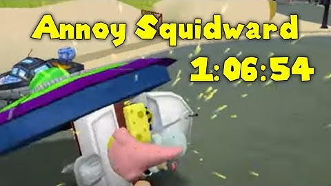 The Simpsons Hit And Run Annoy Squidward All Story Missions In 1:06:54