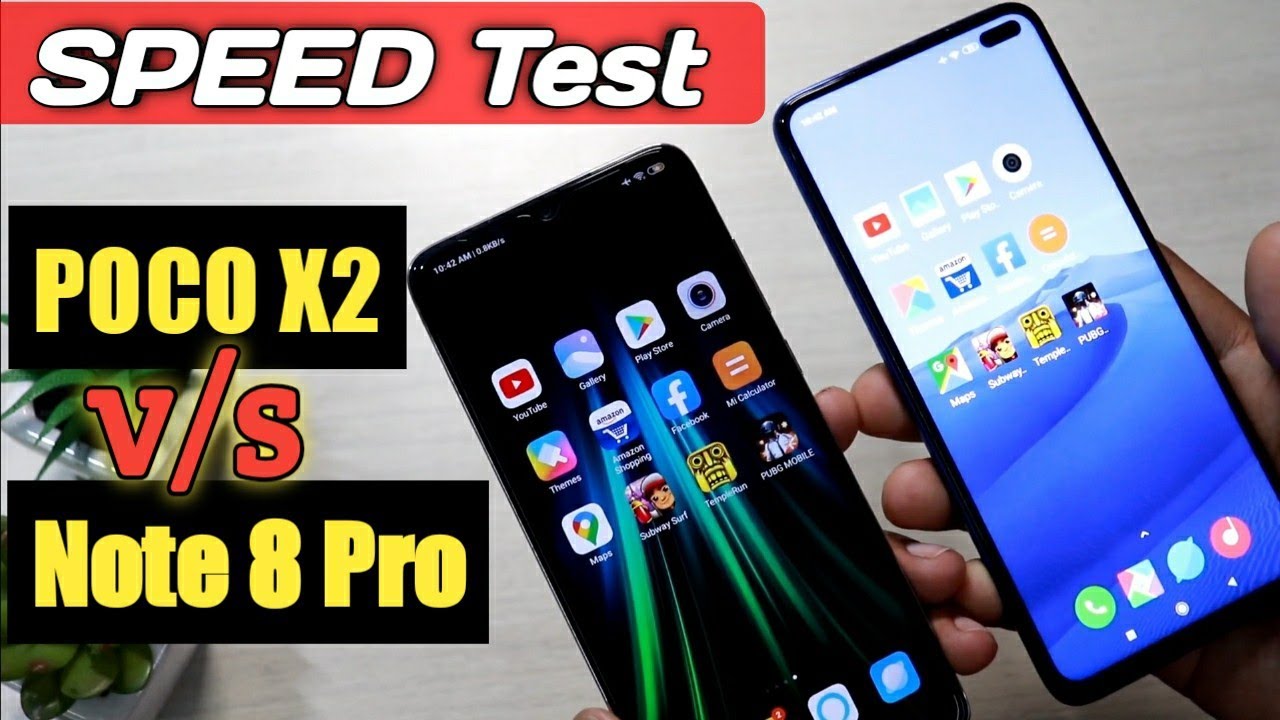 POCO X2 v/s Redmi Note 8 pro SPEED Test 🔥|| in Hindi.