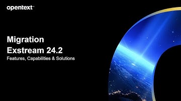 Migration Features in Exstream Cloud Native 24.2