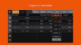 Chapter 32. Fader Mode