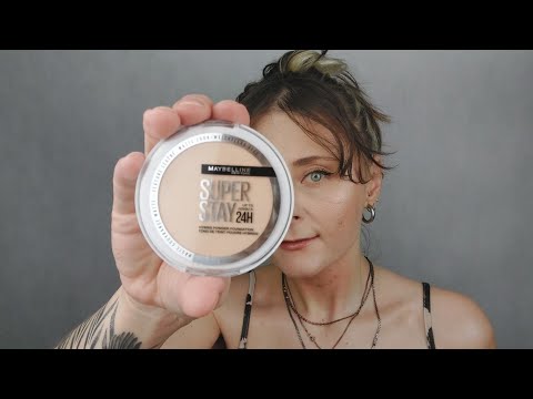 MAYBELLINE NEW YORK SUPER STAY 24H HYBRID POWDER // Тест устойчивости гибридной пудры-тона