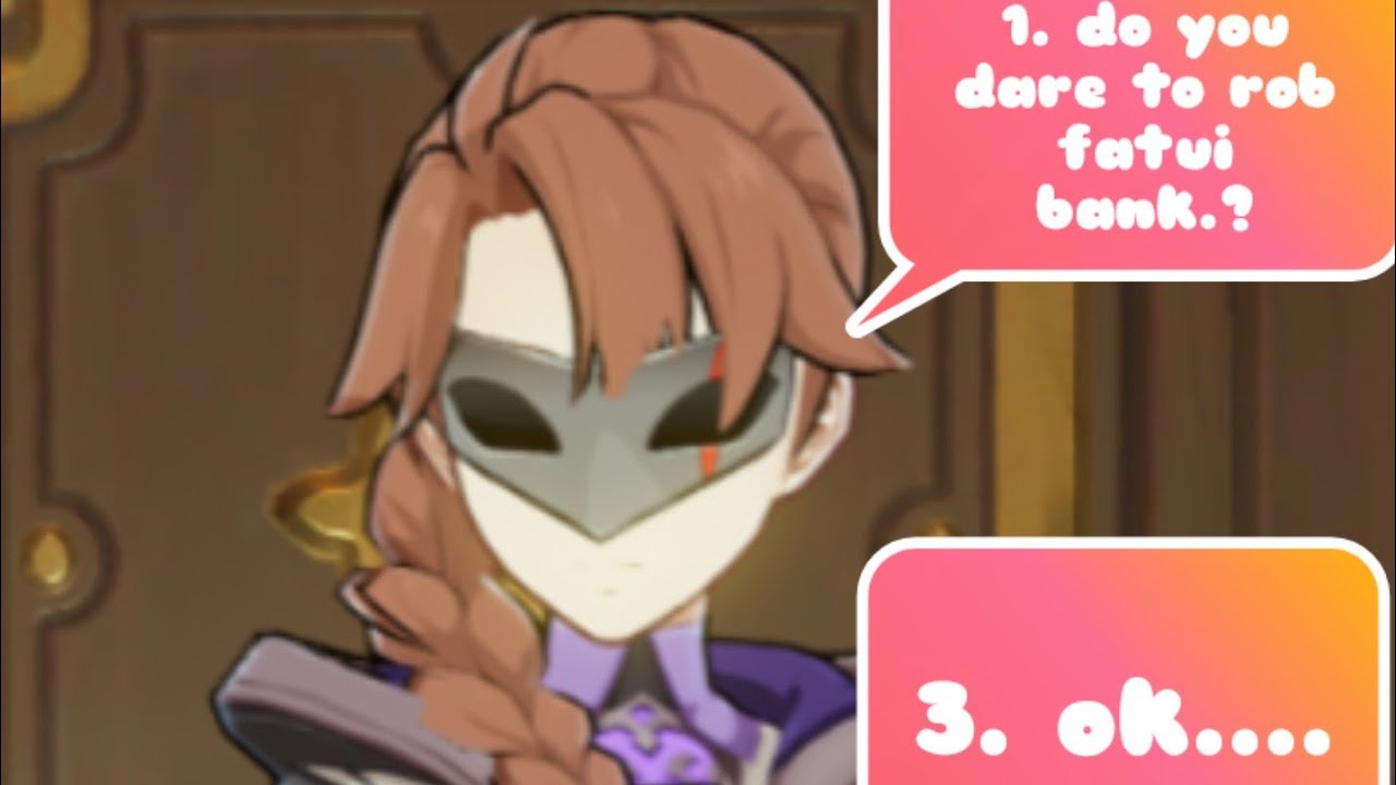 i take the mora from fatui bank.. - genshin impact