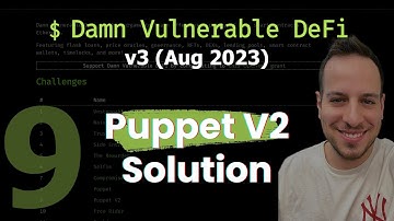Damn Vulnerable DeFi V3 Challenge 9 Solution - Puppet V2 Walkthrough